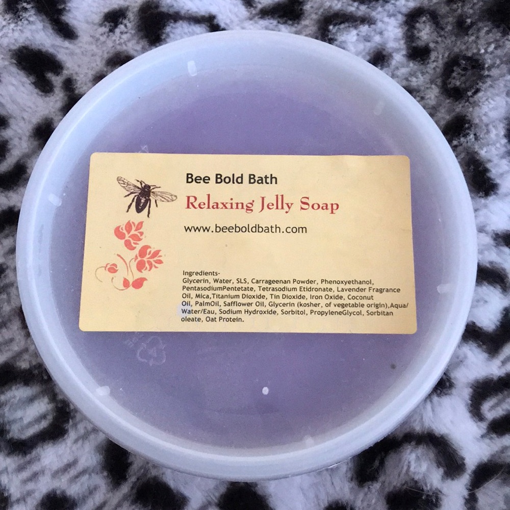 Relaxing jelly soap hand made